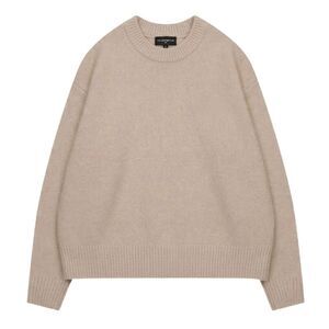 Couture Mens Copyright Brushed Relaxed Fit Sweater / Beige